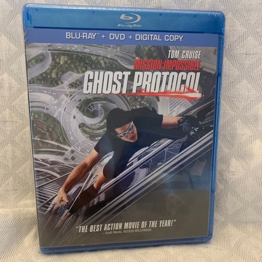 Sealed New Blu-Ray & DVD Ghost Protocol Tom Cruise Mission Impossible